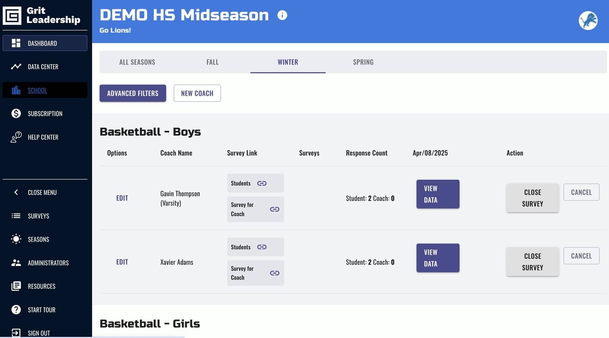 Midseason checkins